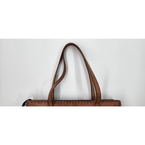 Gitano Urbano Collection Tote Purse Calf Hair Handmade Leather Brown - Picture 7 of 12